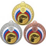 Комплект медалей №626-196 (Собаководство, диаметр 50 мм (Три медали плюс три жетона для вклейки) Место для вставок: обратная сторона диаметр 45 мм)
