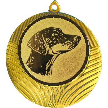 Медаль №626-8 (Собаководство, диаметр 70 мм (Медаль цвет золото плюс жетон для вклейки) Место для вставок: обратная сторона диаметр 64 мм)