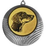 Медаль №626-1302 (Собаководство, диаметр 56 мм (Медаль цвет серебро плюс жетон для вклейки) Место для вставок: обратная сторона диаметр 50 мм)
