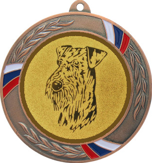 Медаль №627-1285 (Собаководство, диаметр 70 мм (Медаль цвет бронза плюс жетон для вклейки) Место для вставок: обратная сторона диаметр 60 мм)