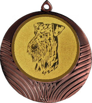 Медаль №627-1302 (Собаководство, диаметр 56 мм (Медаль цвет бронза плюс жетон для вклейки) Место для вставок: обратная сторона диаметр 50 мм)