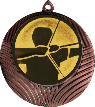 Медаль №636-1302 (Стрельба, диаметр 56 мм (Медаль цвет бронза плюс жетон для вклейки) Место для вставок: обратная сторона диаметр 50 мм)