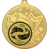 Медаль №64-1274 (Рыболовство, диаметр 45 мм (Медаль цвет золото плюс жетон для вклейки) Место для вставок: обратная сторона диаметр 40 мм)
