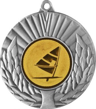 Медаль №65-192 (Парусный спорт, диаметр 50 мм (Медаль цвет серебро плюс жетон для вклейки) Место для вставок: обратная сторона диаметр 45 мм)
