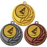 Комплект из трёх медалей MN27 (Парусный спорт, диаметр 45 мм (Три медали плюс три жетона))