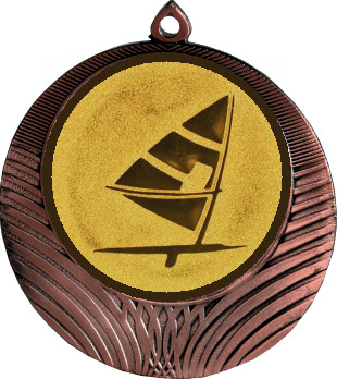 Медаль №65-8 (Парусный спорт, диаметр 70 мм (Медаль цвет бронза плюс жетон для вклейки) Место для вставок: обратная сторона диаметр 64 мм)