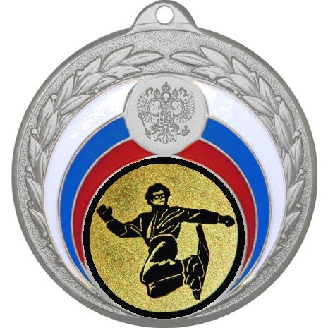 медаль №66-196 (сноуборд, диаметр 50 мм (медаль цвет серебро плюс жетон для вклейки) место для вставок: обратная сторона диаметр 45 мм) медаль №66-196 (сноуборд, диаметр 50 мм (медаль цвет серебро плюс жетон для вклейки) место для вставок: обратная сторона диаметр 45 мм)