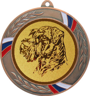 Медаль №68-1285 (Животноводство, диаметр 70 мм (Медаль цвет бронза плюс жетон для вклейки) Место для вставок: обратная сторона диаметр 60 мм)