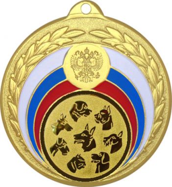 Медаль №69-196 (Животноводство, диаметр 50 мм (Медаль цвет золото плюс жетон для вклейки) Место для вставок: обратная сторона диаметр 45 мм)