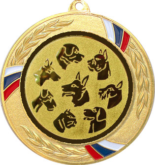 Медаль №69-1285 (Животноводство, диаметр 70 мм (Медаль цвет золото плюс жетон для вклейки) Место для вставок: обратная сторона диаметр 60 мм)