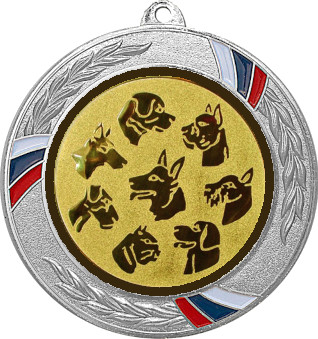 Медаль №69-1285 (Животноводство, диаметр 70 мм (Медаль цвет серебро плюс жетон для вклейки) Место для вставок: обратная сторона диаметр 60 мм)