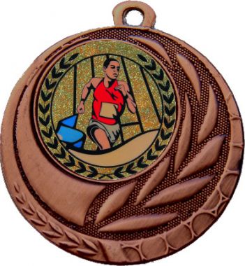 Медаль MN27 (Бег, диаметр 45 мм (Медаль плюс жетон VN7))