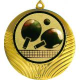 Медаль MN1302 (Теннис настольный, диаметр 56 мм (Медаль плюс жетон))