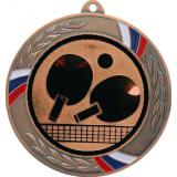 Медаль MN207 (Теннис настольный, диаметр 80 мм (Медаль плюс жетон))