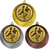 Комплект из трёх медалей MN969 (Футбол, диаметр 70 мм (Три медали плюс три жетона VN73))