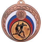 Медаль №74-196 (Футбол, диаметр 50 мм (Медаль цвет бронза плюс жетон для вклейки) Место для вставок: обратная сторона диаметр 45 мм)