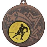 Медаль №75-27 (Хоккей, диаметр 45 мм (Медаль цвет бронза плюс жетон для вклейки) Место для вставок: обратная сторона диаметр 39 мм)