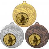 Комплект из трёх медалей MN27 (Рыболовство, диаметр 45 мм (Три медали плюс три жетона))