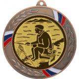 Медаль №76-1285 (Рыболовство, диаметр 70 мм (Медаль цвет бронза плюс жетон для вклейки) Место для вставок: обратная сторона диаметр 60 мм)