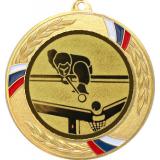 Медаль MN207 (Бильярд, диаметр 80 мм (Медаль плюс жетон))