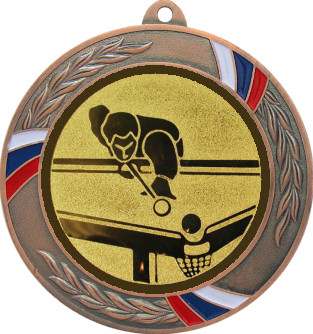 Медаль MN207 (Бильярд, диаметр 80 мм (Медаль плюс жетон VN77))