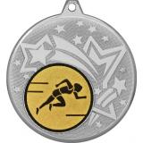 Медаль №78-1274 (Легкая атлетика, диаметр 45 мм (Медаль цвет серебро плюс жетон для вклейки) Место для вставок: обратная сторона диаметр 40 мм)