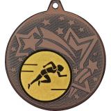 Медаль №78-1274 (Легкая атлетика, диаметр 45 мм (Медаль цвет бронза плюс жетон для вклейки) Место для вставок: обратная сторона диаметр 40 мм)