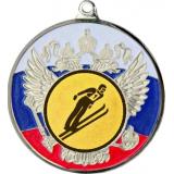 Медаль MN118 (Прыжки с трамплина, диаметр 50 мм (Медаль плюс жетон))