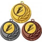 Комплект из трёх медалей MN27 (Прыжки с трамплина, диаметр 45 мм (Три медали плюс три жетона VN80))