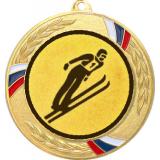 Медаль MN207 (Прыжки с трамплина, диаметр 80 мм (Медаль плюс жетон VN80))