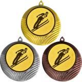 Комплект из трёх медалей MN969 (Прыжки с трамплина, диаметр 70 мм (Три медали плюс три жетона VN80))