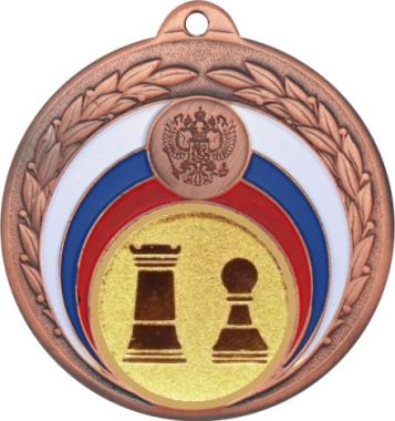 Медаль №812-196 (Шахматы, диаметр 50 мм (Медаль цвет бронза плюс жетон для вклейки) Место для вставок: обратная сторона диаметр 45 мм)