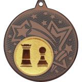 Медаль №812-1274 (Шахматы, диаметр 45 мм (Медаль цвет бронза плюс жетон для вклейки) Место для вставок: обратная сторона диаметр 40 мм)