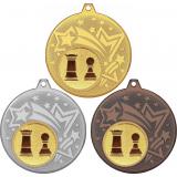 Комплект медалей №812-1274 (Шахматы, диаметр 45 мм (Три медали плюс три жетона для вклейки) Место для вставок: обратная сторона диаметр 40 мм)