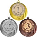 Комплект медалей №9-8 (1, 2, 3 место, диаметр 70 мм (Три медали плюс три жетона для вклейки) Место для вставок: обратная сторона диаметр 64 мм)
