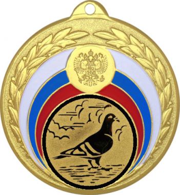 Медаль №91-196 (Животноводство, диаметр 50 мм (Медаль цвет золото плюс жетон для вклейки) Место для вставок: обратная сторона диаметр 45 мм)