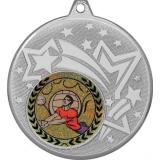 Медаль №92-1274 (Волейбол, диаметр 45 мм (Медаль цвет серебро плюс жетон для вклейки) Место для вставок: обратная сторона диаметр 40 мм)