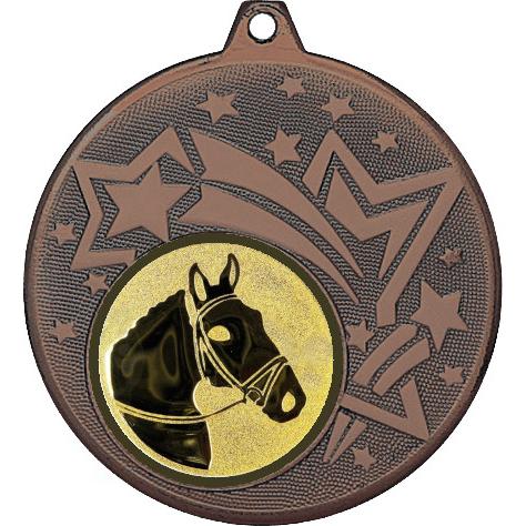 Медаль №956-1274 (Конный спорт, диаметр 45 мм (Медаль цвет бронза плюс жетон для вклейки) Место для вставок: обратная сторона диаметр 40 мм)