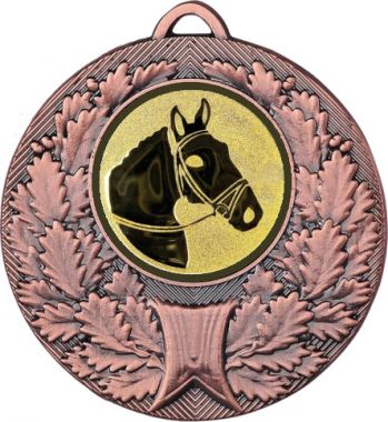 Медаль №956-192 (Конный спорт, диаметр 50 мм (Медаль цвет бронза плюс жетон для вклейки) Место для вставок: обратная сторона диаметр 45 мм)