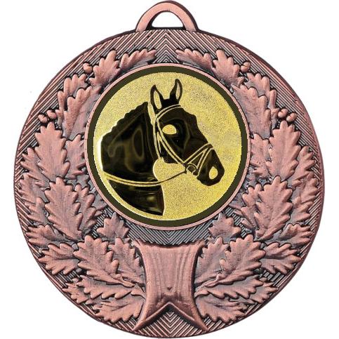 Медаль №956-192 (Конный спорт, диаметр 50 мм (Медаль цвет бронза плюс жетон для вклейки) Место для вставок: обратная сторона диаметр 45 мм)
