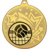 Медаль №966-1274 (Волейбол, диаметр 45 мм (Медаль цвет золото плюс жетон для вклейки) Место для вставок: обратная сторона диаметр 40 мм)