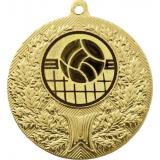 Медаль №966-192 (Волейбол, диаметр 50 мм (Медаль цвет золото плюс жетон для вклейки) Место для вставок: обратная сторона диаметр 45 мм)
