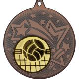 Медаль №966-27 (Волейбол, диаметр 45 мм (Медаль цвет бронза плюс жетон для вклейки) Место для вставок: обратная сторона диаметр 39 мм)