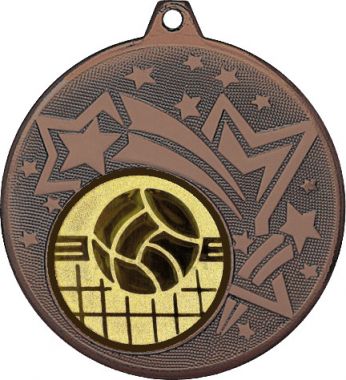 Медаль №966-1274 (Волейбол, диаметр 45 мм (Медаль цвет бронза плюс жетон для вклейки) Место для вставок: обратная сторона диаметр 40 мм)