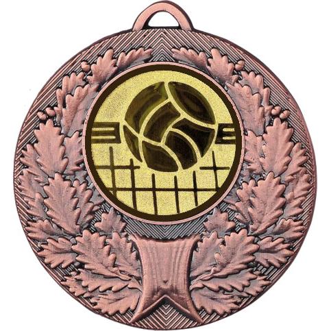 Медаль №966-192 (Волейбол, диаметр 50 мм (Медаль цвет бронза плюс жетон для вклейки) Место для вставок: обратная сторона диаметр 45 мм)