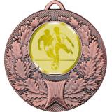 Медаль №970-192 (Футбол, диаметр 50 мм (Медаль цвет бронза плюс жетон для вклейки) Место для вставок: обратная сторона диаметр 45 мм)