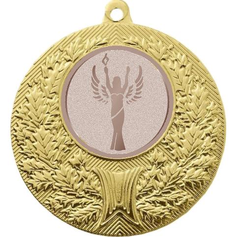 Медаль №975-192 (Оскар / Ника, диаметр 50 мм (Медаль цвет золото плюс жетон для вклейки) Место для вставок: обратная сторона диаметр 45 мм)