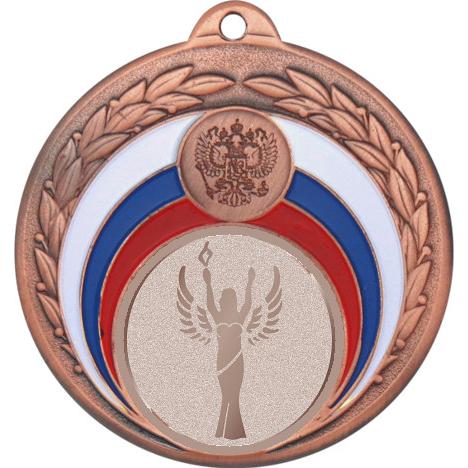 Медаль №975-196 (Ника, диаметр 50 мм (Медаль цвет бронза плюс жетон для вклейки) Место для вставок: обратная сторона диаметр 45 мм)