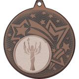 Медаль №975-1274 (Оскар / Ника, диаметр 45 мм (Медаль цвет бронза плюс жетон для вклейки) Место для вставок: обратная сторона диаметр 40 мм)