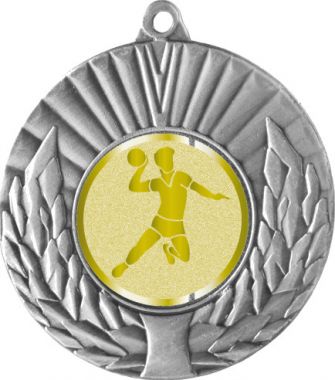 Медаль №981-192 (Гандбол, диаметр 50 мм (Медаль цвет серебро плюс жетон для вклейки) Место для вставок: обратная сторона диаметр 45 мм)